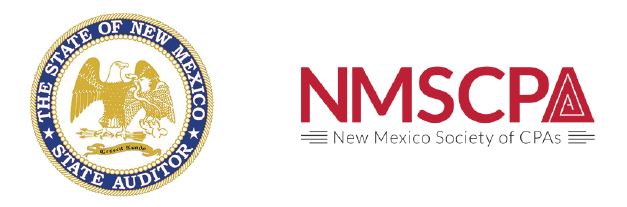 NM Office of the State Auditor logo and NM Society of CPAs logo